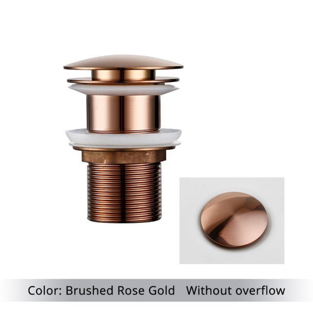 BowLift | Polished Brass Bathroom Sink Drains