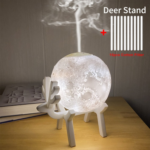 BowLift | Ultrasonic Moon Creative Air Humidifier Led Lamp