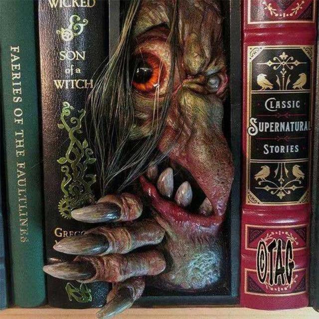 BowLift | Monster Figurines Bookshelf Book Separator