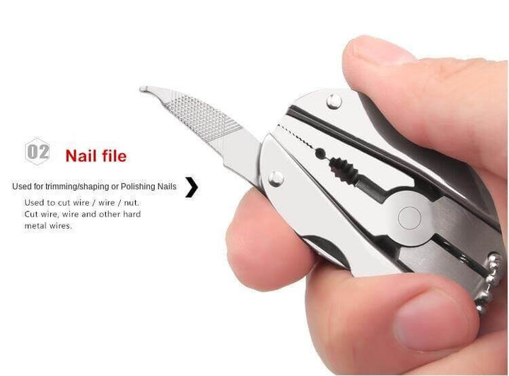 6in1 Foldable Travel Camping Keychain Tool Kit | Bowlift
