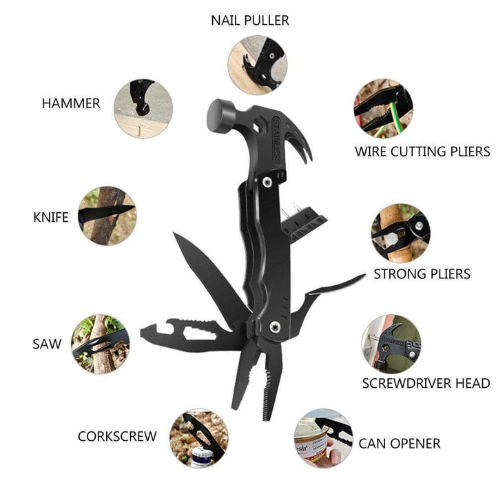 14in1 Portable Stainless Steel Outdoor Tool | Bowlift