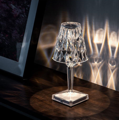 BowLift | Table Lamp Crystal Acrylic Touch Rechargeable