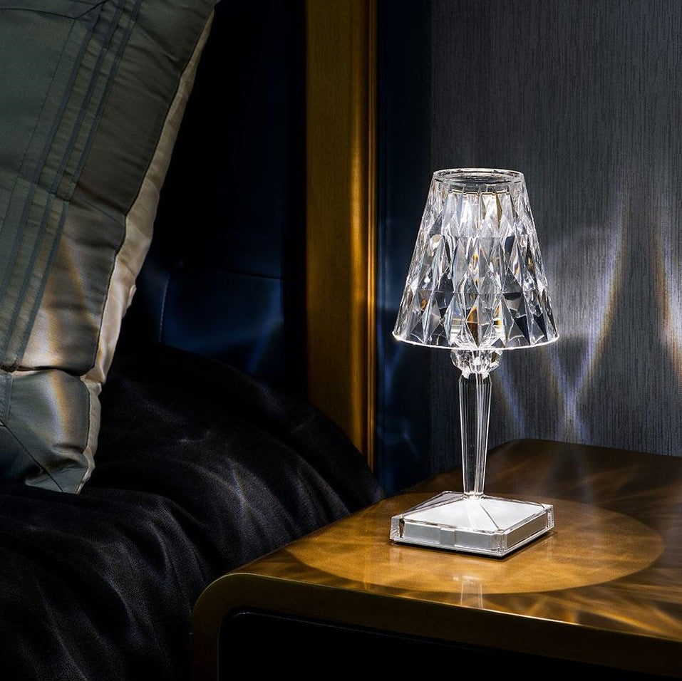 BowLift | Table Lamp Crystal Acrylic Touch Rechargeable