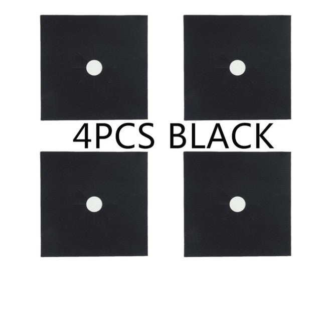 ReusaBowlifte 4pcs Glass Fiber Gas Stove Covers | Bowlift