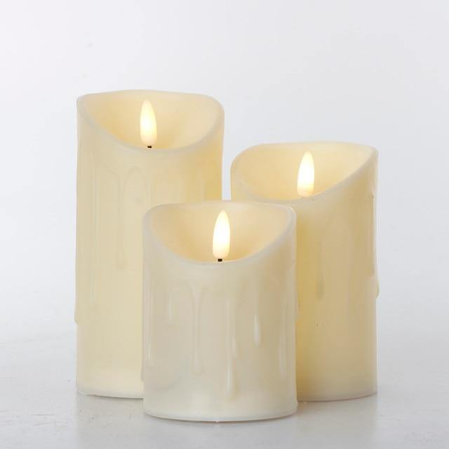 3pcs Remote Control LED Flameless Candle | Bowlift