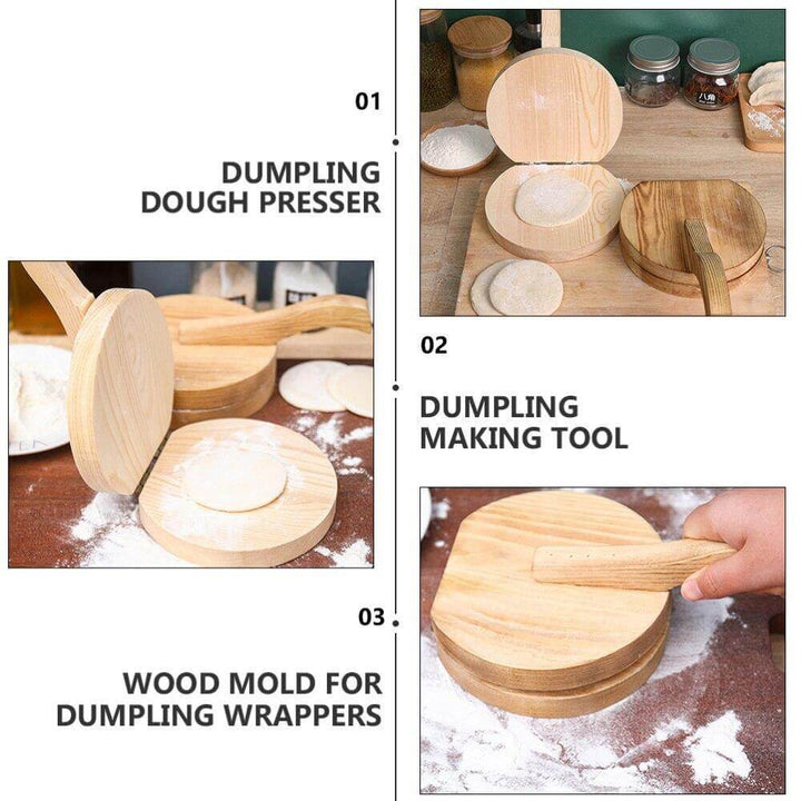 BowLift | Wooden Mini Dough Pressing Tool Presser
