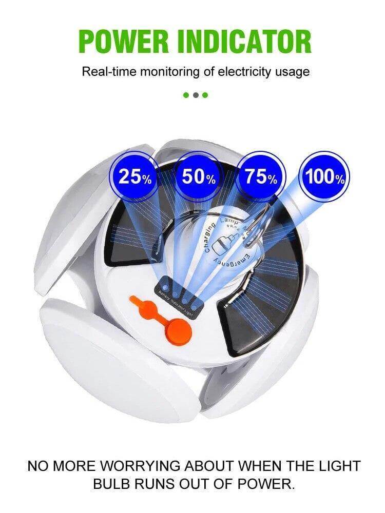 Waterproof Rechargeable Solar Camping Lamp | Bowlift