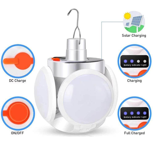 Waterproof Rechargeable Solar Camping Lamp | Bowlift