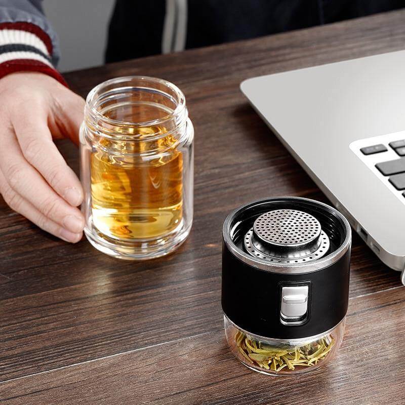 BowLift | Double Glass Portable Eco-Friendly Tea Infuser