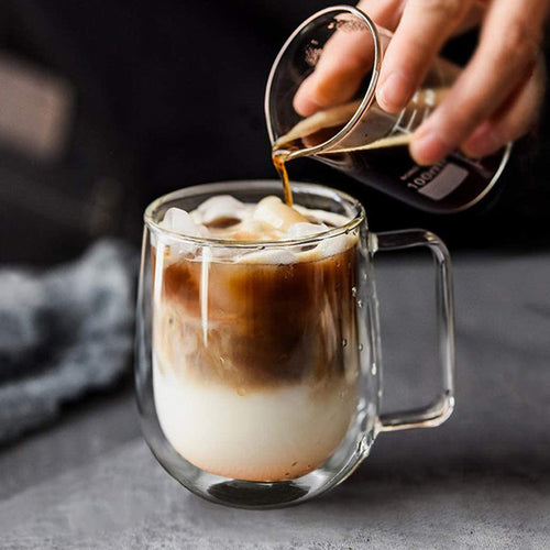Handmade DouBowlifte Thermal Insulated Glass Mug | Bowlift