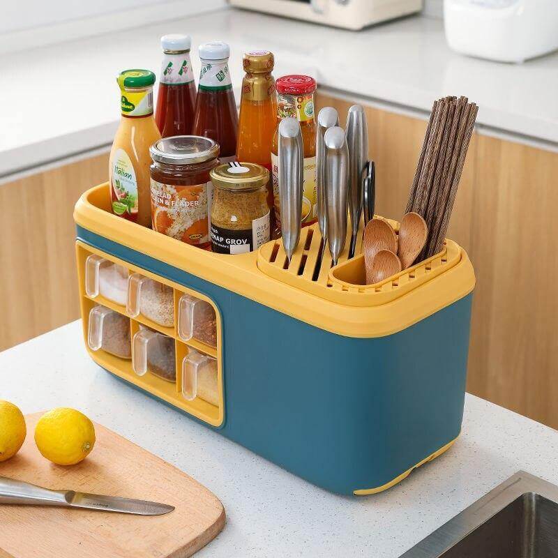 BowLift | Multifunctional Kitchen Silverware Grain Storage Organizer