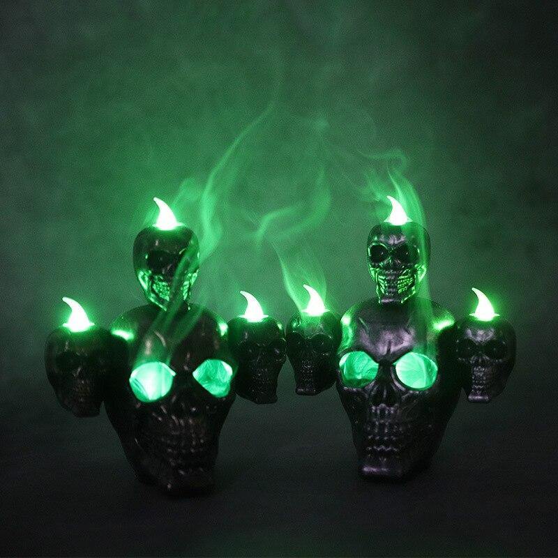 BowLift | Led Candle Scary Halloween Skull Head Lamp
