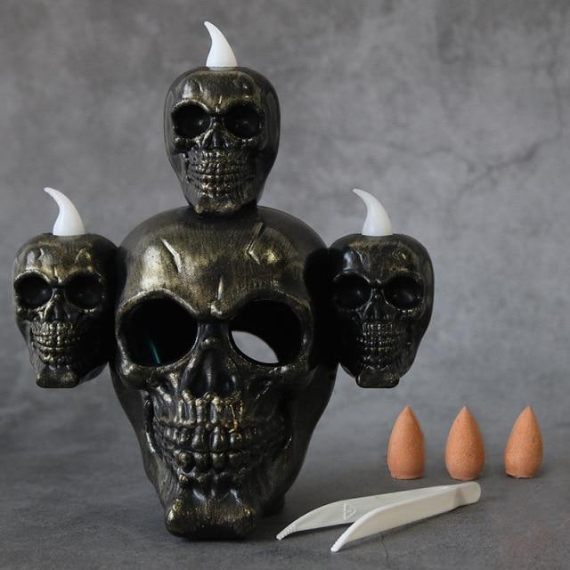 BowLift | Led Candle Scary Halloween Skull Head Lamp