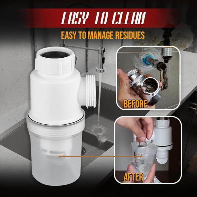BowLift | Odor-free Bathroom Kitchen Expandable Filter Pipe