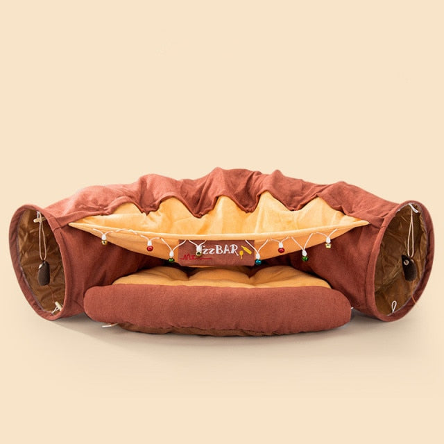 BowLift | Creative Comfy Cat Sleeping Tunnel Bed