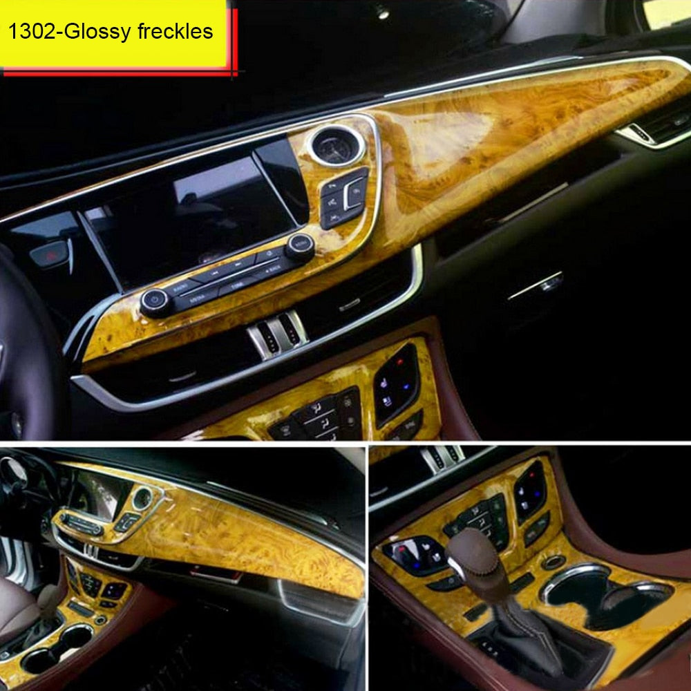BowLift | Wood Grain Interior Car Stickers
