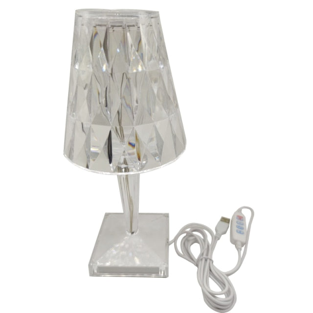 Diamond Acrylic TaBowlifte Lamp | Bowlift