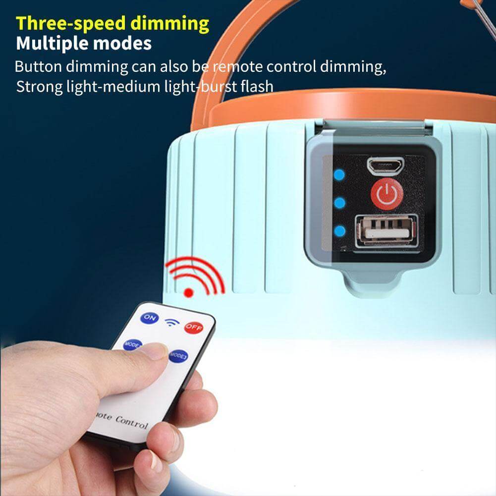 Outdoor Waterproof Solar Rechargeable Camping LED Lamp | Bowlift