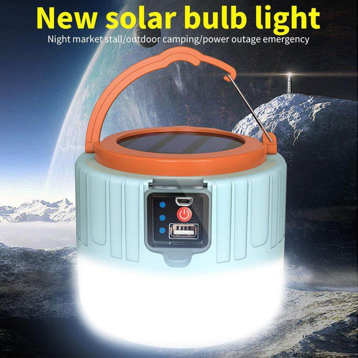 Outdoor Waterproof Solar Rechargeable Camping LED Lamp | Bowlift