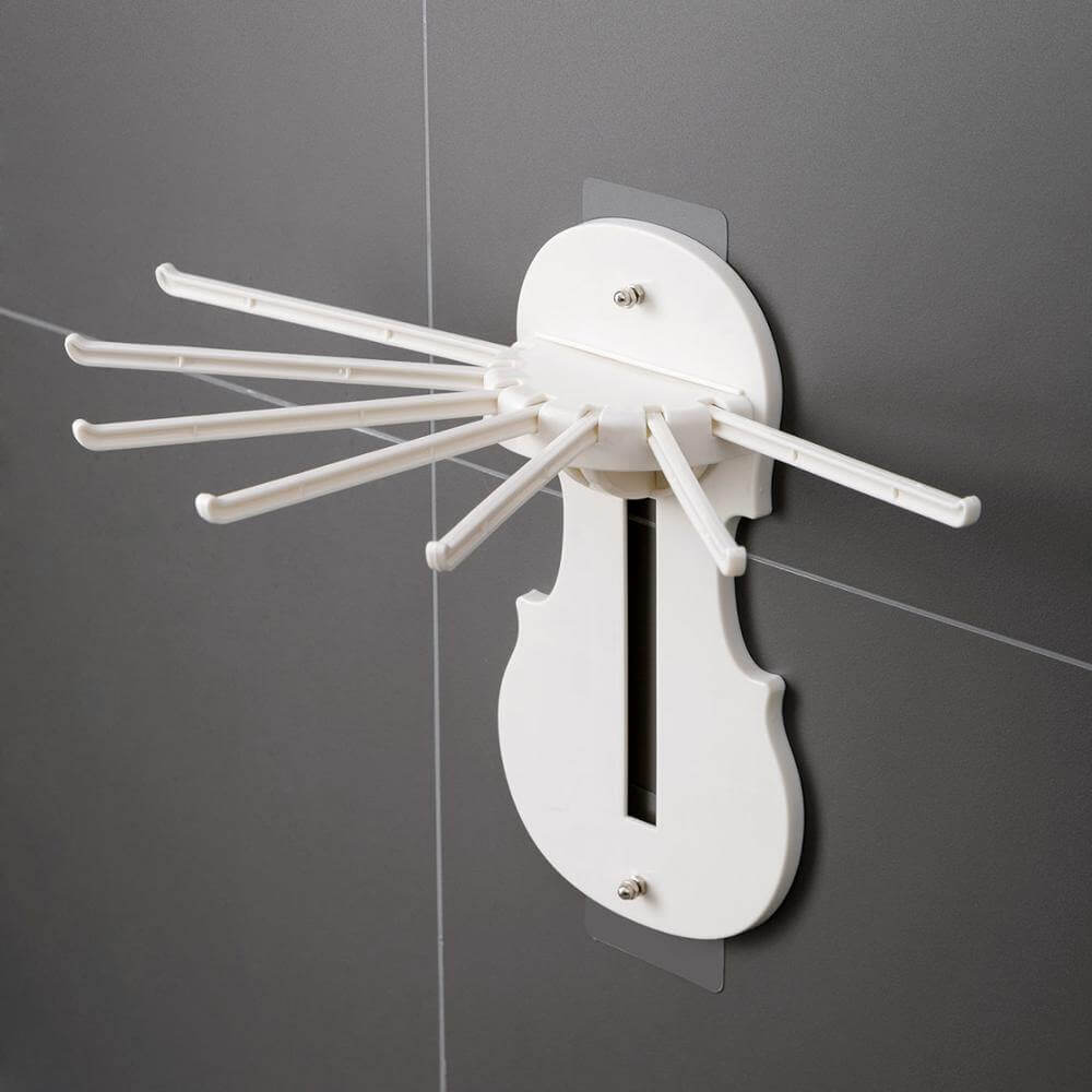 BowLift | No-Drill Foldable Wall-Mounted Kitchen Storage Rack