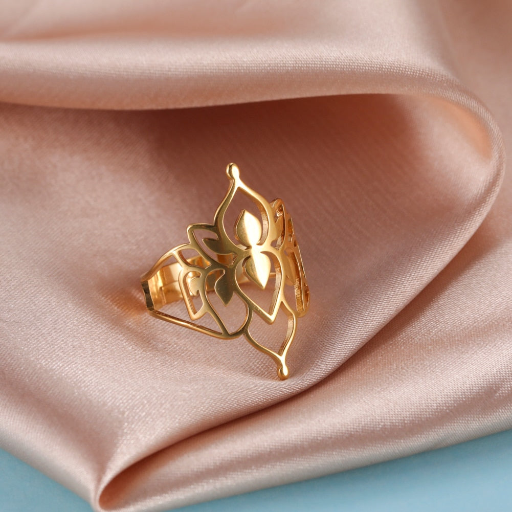 BowLift | Buddha Vintage Lotus Rings for Women