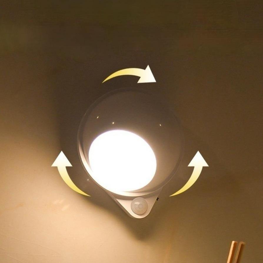 360 Rotating Water Drop Body Sensing RechargeaBowlifte Lamp | Bowlift