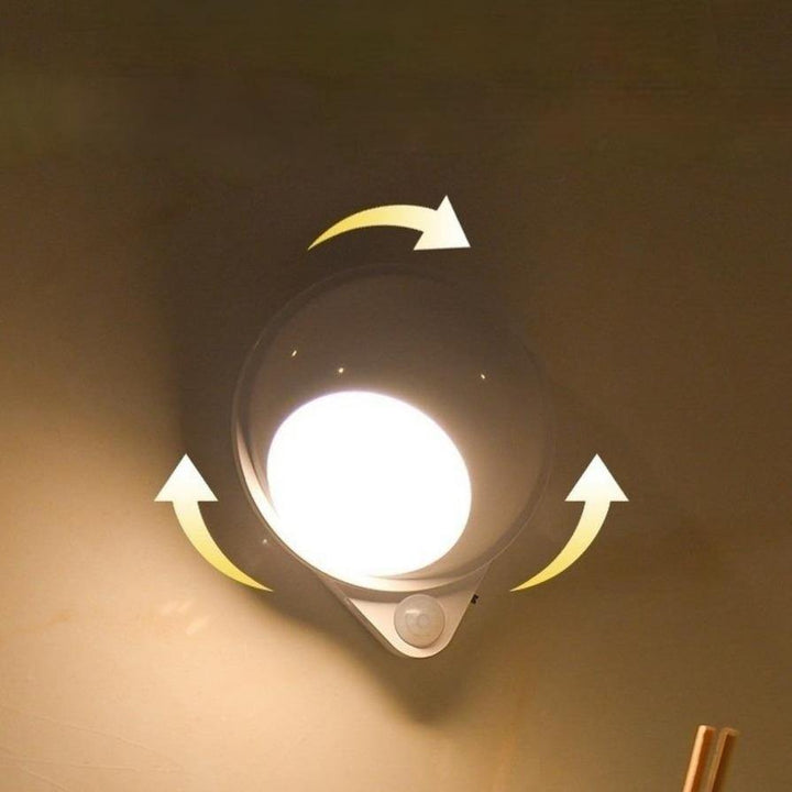 360 Rotating Water Drop Body Sensing RechargeaBowlifte Lamp | Bowlift