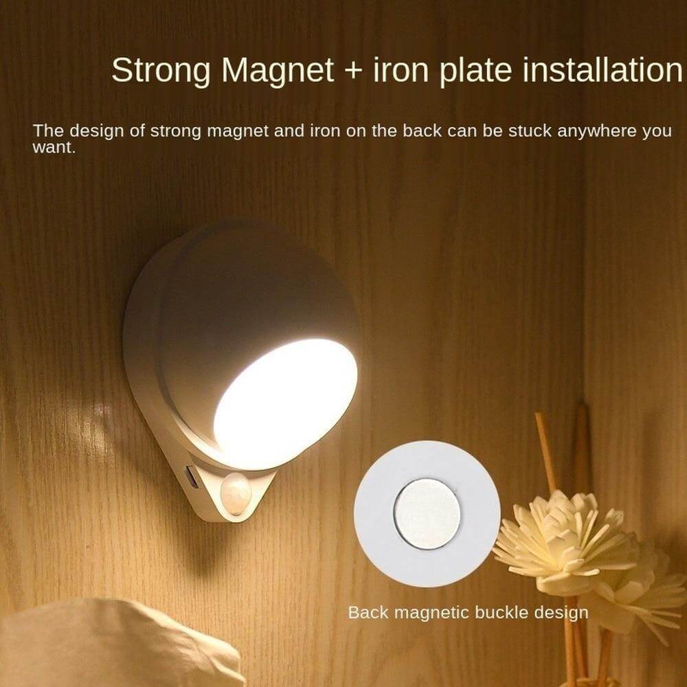 360 Rotating Water Drop Body Sensing RechargeaBowlifte Lamp | Bowlift