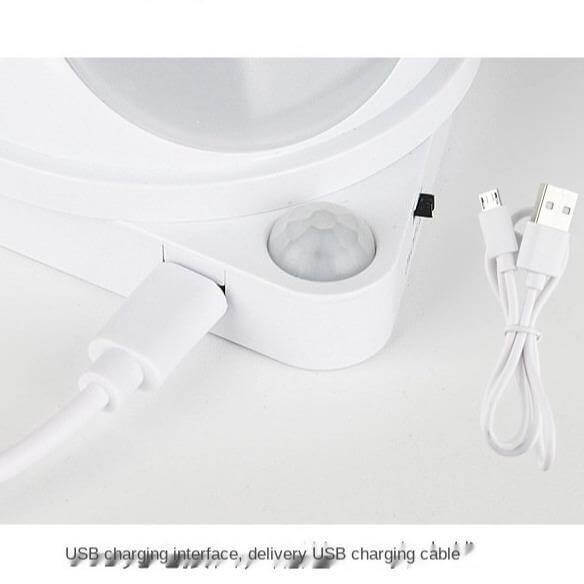 360 Rotating Water Drop Body Sensing RechargeaBowlifte Lamp | Bowlift