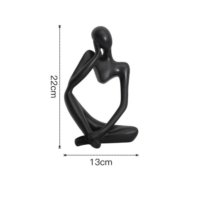 Nordic Abstract Unique Thinker Figurine Home Decor | Bowlift