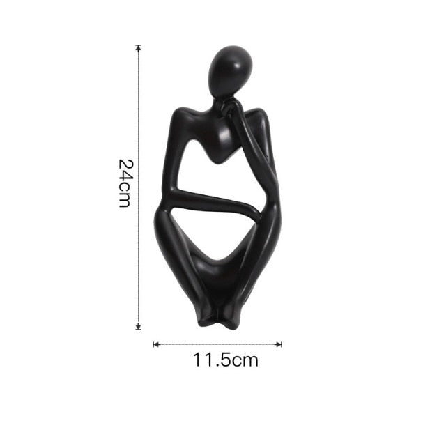 Nordic Abstract Unique Thinker Figurine Home Decor | Bowlift