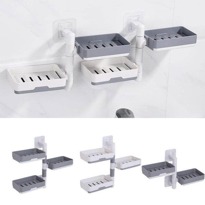 BowLift | Wall-Mounted Multi Layer Rotatable Soap Holder