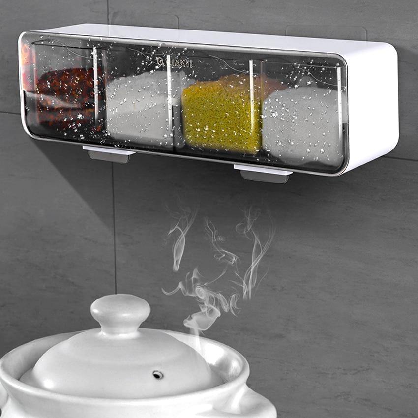BowLift | Wall-Mounted Spice Seasoning Jar Rack