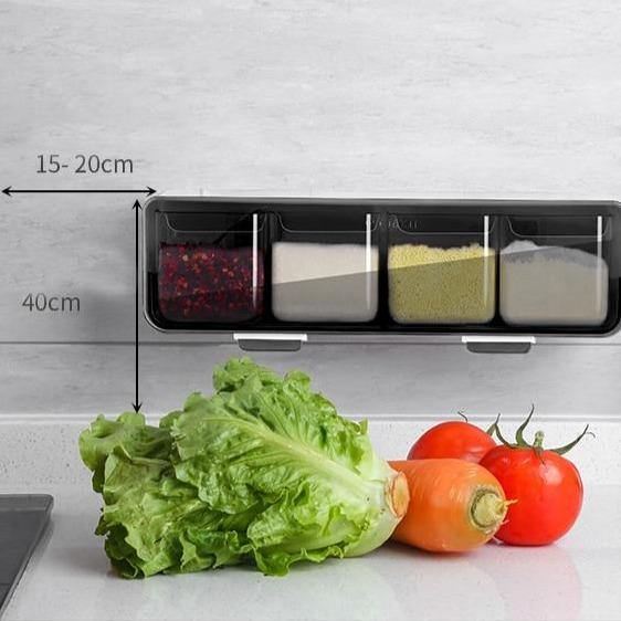 BowLift | Wall-Mounted Spice Seasoning Jar Rack