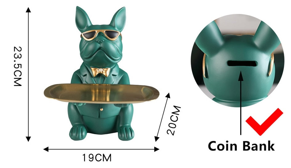 BowLift | Nordic Fancy Bulldog Storage Tray Home Decor