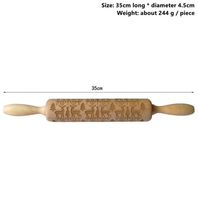 BowLift | 3D Wooden Christmas Rolling Pin