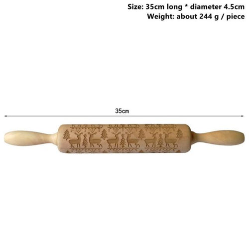 BowLift | 3D Wooden Christmas Rolling Pin
