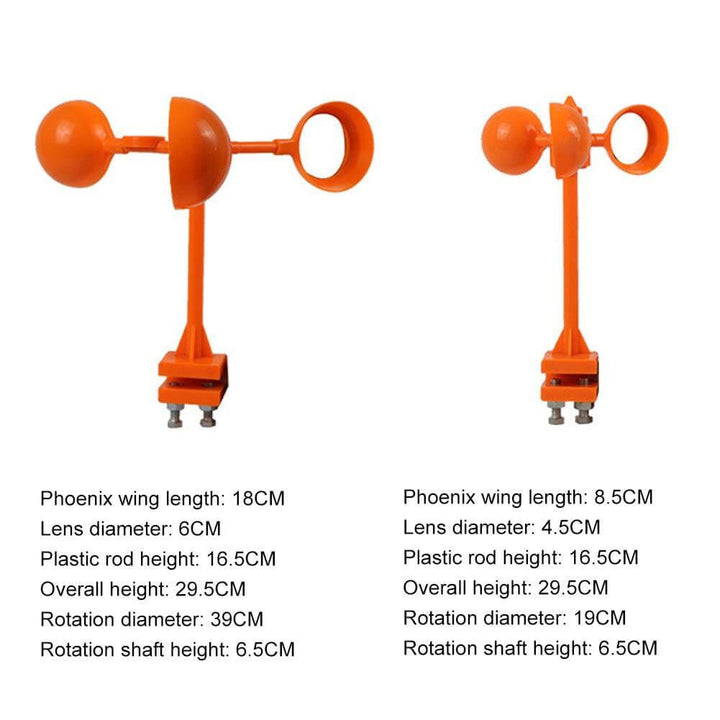 Wind Power Rotating Solar Animal Repeller | Bowlift