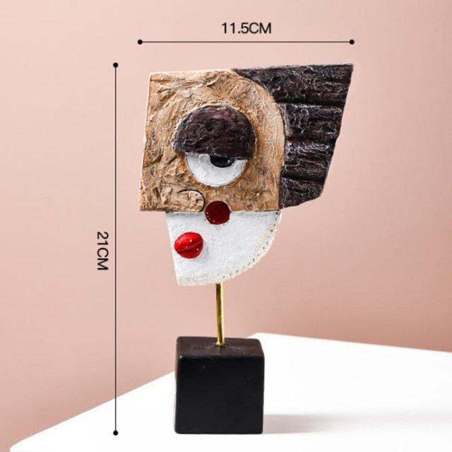 BowLift | Abstract Pop Art Face Home Sculpture