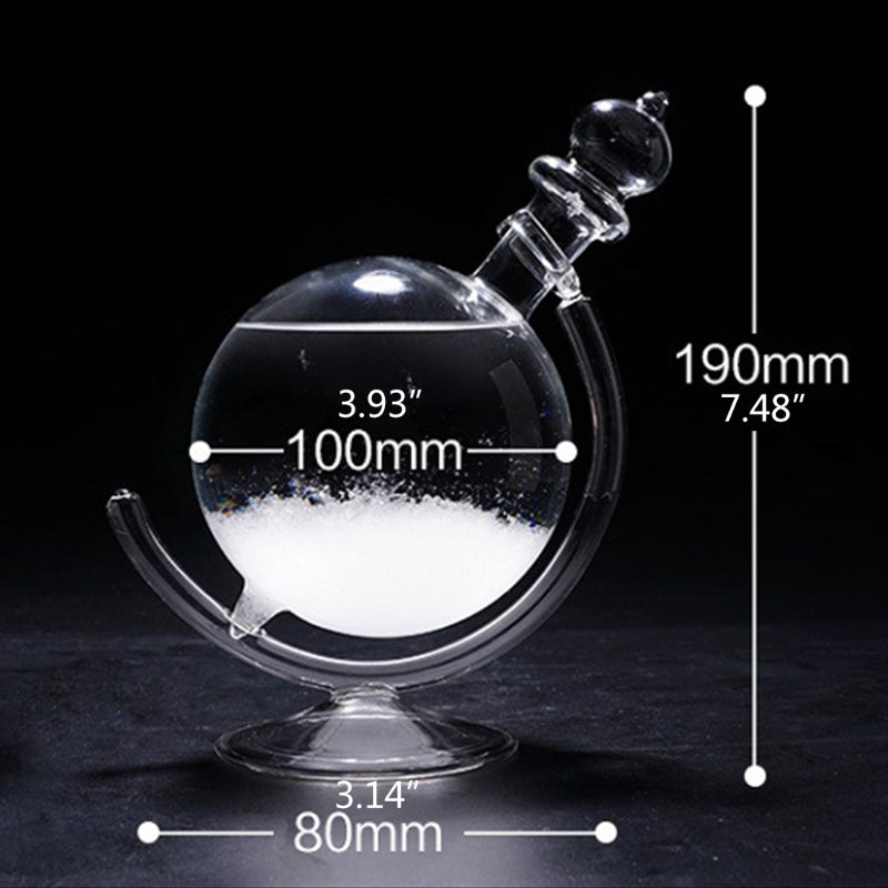 BowLift | Wooden Weather Forecast Crystal Glass
