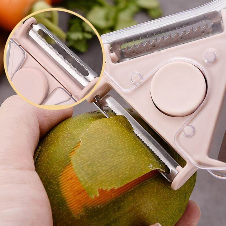 BowLift | 3in1 Rotating Stainless Steel Fruit Vegetable Peeler