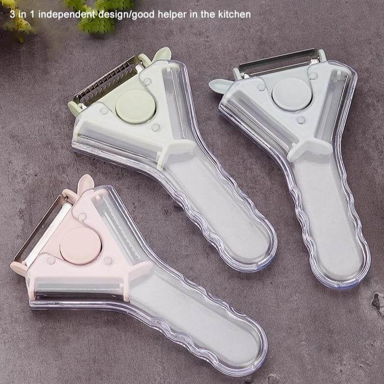 BowLift | 3in1 Rotating Stainless Steel Fruit Vegetable Peeler