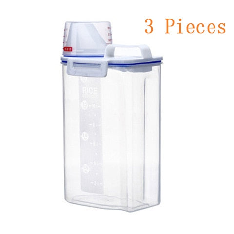 BowLift | Measuring Cup Lid Cereal Grain Storage Dispenser