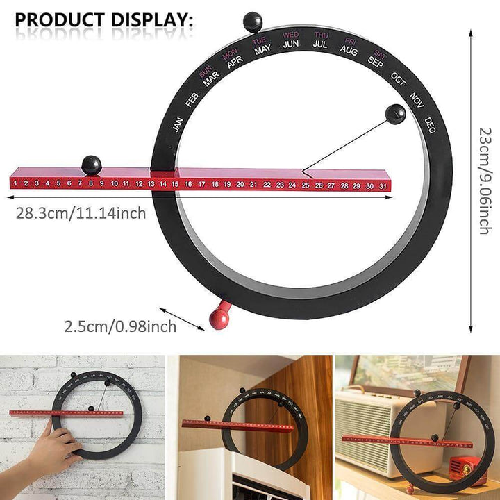 Flip Magnetic Manual Daily Desktop Calendar | Bowlift