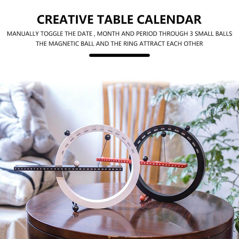 Flip Magnetic Manual Daily Desktop Calendar | Bowlift