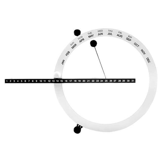 Flip Magnetic Manual Daily Desktop Calendar | Bowlift