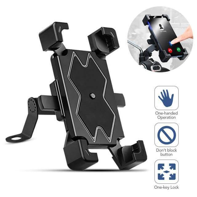 Adjustable 360 Automatic Bike Phone Holder | Bowlift