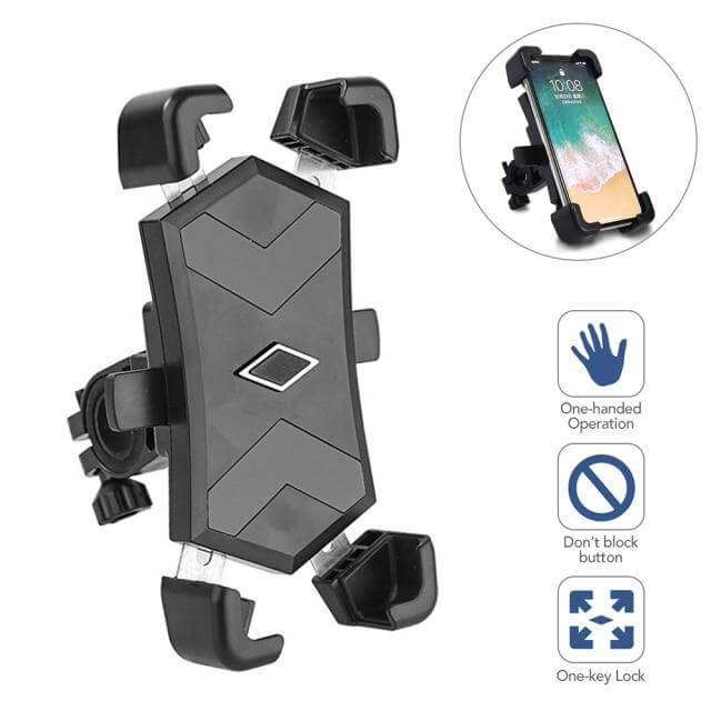 Adjustable 360 Automatic Bike Phone Holder | Bowlift