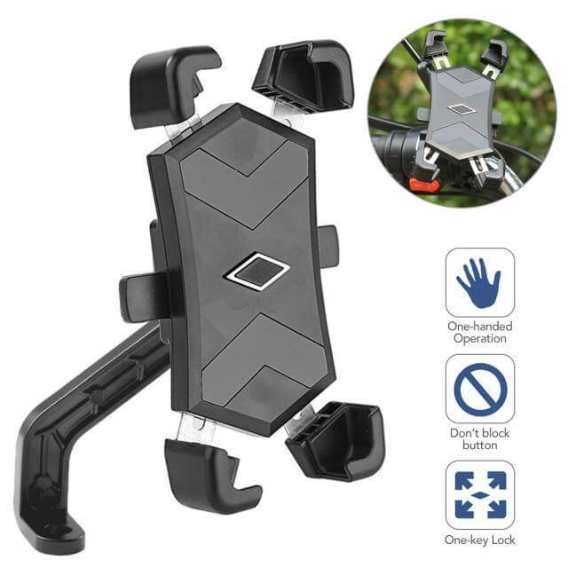 Adjustable 360 Automatic Bike Phone Holder | Bowlift