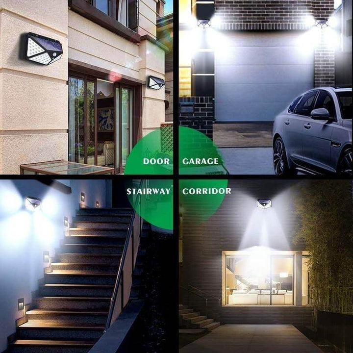 LED Outdoor Solar Light Wall Lamp | Bowlift